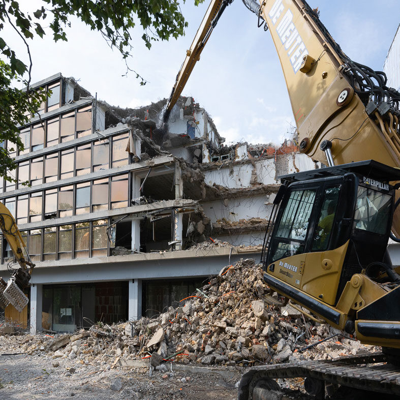 demolition and construction of luxia buildings